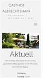 Mobile Screenshot of gasthof-albrechtshain.de